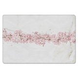 Pink Cherry marble texture Leather Doormat - LeobonZone