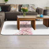 Pink Cherry marble texture Sponge Rillet Rubber Rugs - LeobonZone