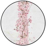 Pink Cherry marble texture Circular Felt Rugs - LeobonZone