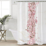 Pink Cherry marble texture Waterproof Durable Shower Curtain - LeobonZone