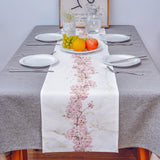 Pink Cherry marble texture Table Runner Place Mats - LeobonZone