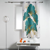 Ginkgo leaf marble texture window curtains - LeobonZone