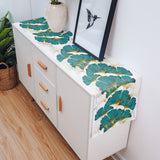 Ginkgo leaf marble texture Table Runner Place Mats - LeobonZone
