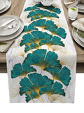 Ginkgo leaf marble texture Table Runner Place Mats - LeobonZone