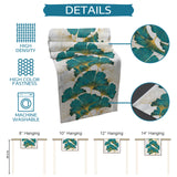 Ginkgo leaf marble texture Table Runner Place Mats - LeobonZone