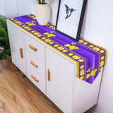 Lemon fruit summer purple Sharp Angle Table Runner Place Mats - LeobonZone