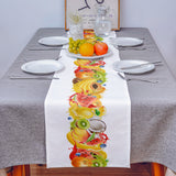 Tropical fruits in summer Table Runner Place Mats - LeobonZone