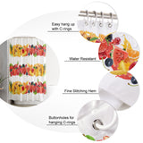 Yellow Tropical fruits in summer DURABLE SHOWER CURTAIN - LeobonZone