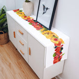 Yellow Tropical fruits in summer Table Runner Place Mats - LeobonZone