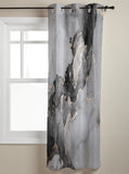 Black Watercolor Gradient Marble Texture window curtains - LeobonZone