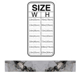 Black Watercolor Gradient Marble Texture Table Runner Place Mats - LeobonZone