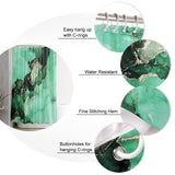 Green Marble Texture in Phnom Penh Waterproof Durable Shower Curtain - LeobonZone