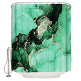 Green Marble Texture in Phnom Penh Waterproof Durable Shower Curtain - LeobonZone