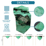 Green Marble Texture in Phnom Penh Table Runner Place Mats Sharp Angle - LeobonZone