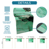 Green Marble Texture in Phnom Penh Table Runner Place Mats - LeobonZone