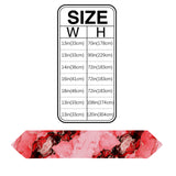 Red Marble Texture in Phnom Penh Table Runner Place Mats Sharp Angle - LeobonZone