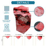Red Marble Texture in Phnom Penh Table Runner Place Mats Sharp Angle - LeobonZone