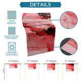 Red Marble Texture in Phnom Penh Table Runner Place Mats - LeobonZone