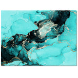 Deep Green Marble Texture in Phnom Penh Right Angle Felt Rugs - LeobonZone