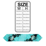 Deep Green Marble Texture in Phnom Penh Table Runner Place Mats Sharp Angle - LeobonZone