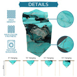 Deep Green Marble Texture in Phnom Penh Table Runner Place Mats Sharp Angle - LeobonZone