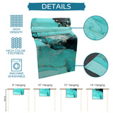 Deep Green Marble Texture in Phnom Penh Table Runner Place Mats - LeobonZone