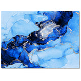 Blue Marble Texture in Phnom Penh Right Angle Felt Rugs - LeobonZone