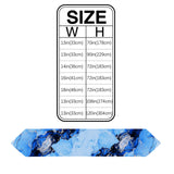 Blue Marble Texture in Phnom Penh Table Runner Place Mats Sharp Angle - LeobonZone