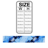 Blue Marble Texture in Phnom Penh Table Runner Place Mats - LeobonZone