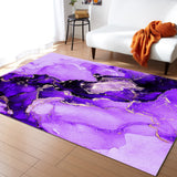 Purple Marble Texture in Phnom Penh Right Angle Felt Rugs - LeobonZone