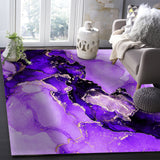 Purple Marble Texture in Phnom Penh Right Angle Felt Rugs - LeobonZone