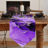 Purple Marble Texture in Phnom Penh Table Runner Place Mats Sharp Angle - LeobonZone