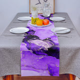 Purple Marble Texture in Phnom Penh Table Runner Place Mats - LeobonZone