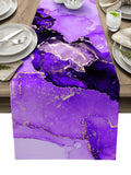 Purple Marble Texture in Phnom Penh Table Runner Place Mats