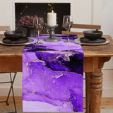 Purple Marble Texture in Phnom Penh Table Runner Place Mats - LeobonZone