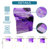 Purple Marble Texture in Phnom Penh Table Runner Place Mats - LeobonZone
