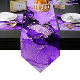 Purple Marble Texture in Phnom Penh Table Flag And Table Mat Suit Sharp angle - LeobonZone