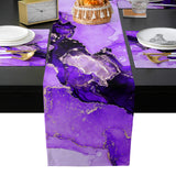 Purple Marble Texture in Phnom Penh Table Flag And Table Mat Suit - LeobonZone