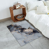 Grey Marble Texture in Phnom Penh Leather Doormat - LeobonZone