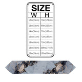 Grey Marble Texture in Phnom Penh Table Runner Place Mats Sharp Angle - LeobonZone