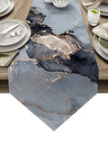 Grey Marble Texture in Phnom Penh Table Runner Place Mats Sharp Angle