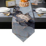 Grey Marble Texture in Phnom Penh Table Flag And Table Mat Suit Sharp angle - LeobonZone