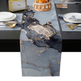 Grey Marble Texture in Phnom Penh Table Flag And Table Mat Suit - LeobonZone