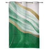 Green Watercolor Gradient Marble Texture window curtains - LeobonZone