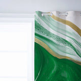Green Watercolor Gradient Marble Texture window curtains - LeobonZone