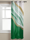 Green Watercolor Gradient Marble Texture window curtains - LeobonZone