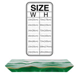 Green Watercolor Gradient Marble Texture Table Runner Place Mats Sharp Angle - LeobonZone