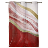 Red Watercolor Gradient Marble Texture window curtains - LeobonZone