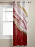 Red Watercolor Gradient Marble Texture window curtains - LeobonZone