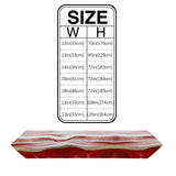 Red Watercolor Gradient Marble Texture Table Runner Place Mats Sharp Angle - LeobonZone